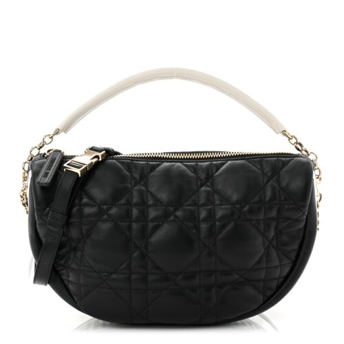 Black Cannage Hobo Crossbody