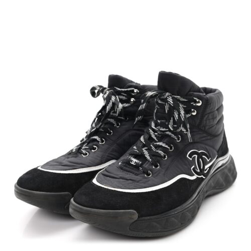 Chanel High-Top Sneakers Black