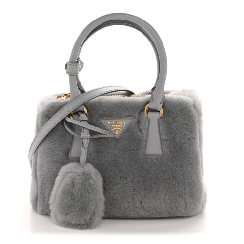 Prada Galleria Shearling Bag