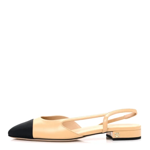 Chanel Beige Black