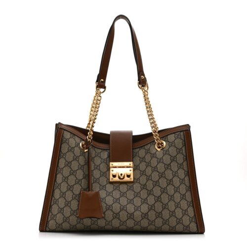 Gucci Padlock Tote Beige