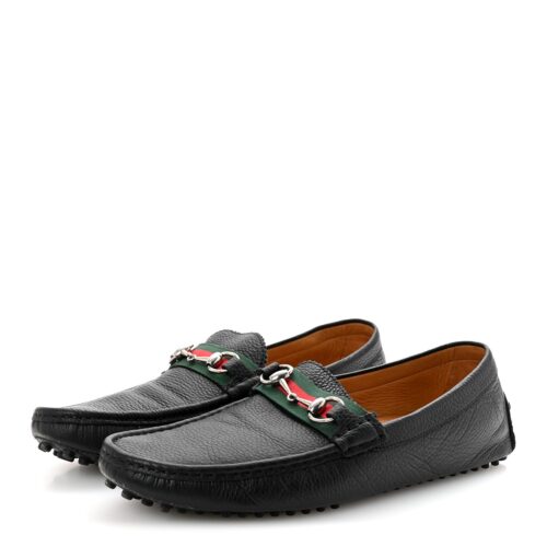 Gucci Black Web Horsebit