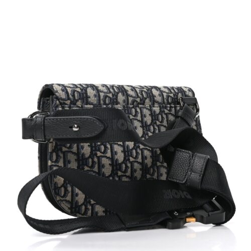 Black Dior Oblique Saddle