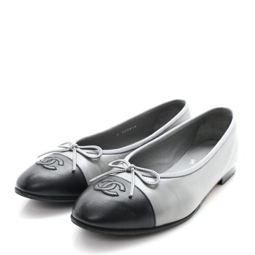 Chanel Cap Toe Bow Ballerina