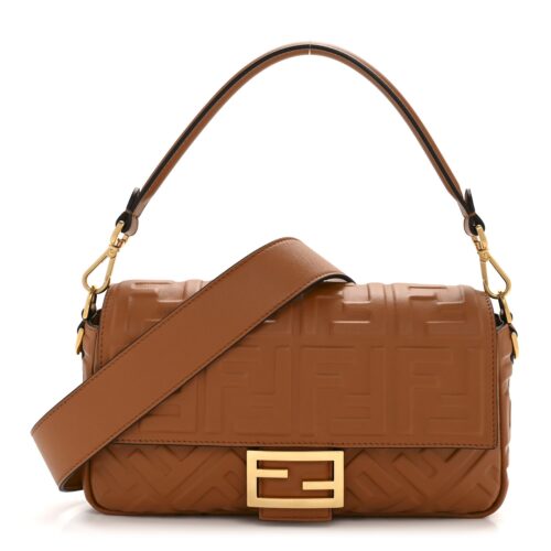 Fendi Nappa Baguette Brandy