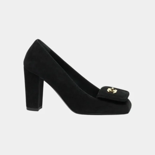 CHANEL Pumps in Black Suede