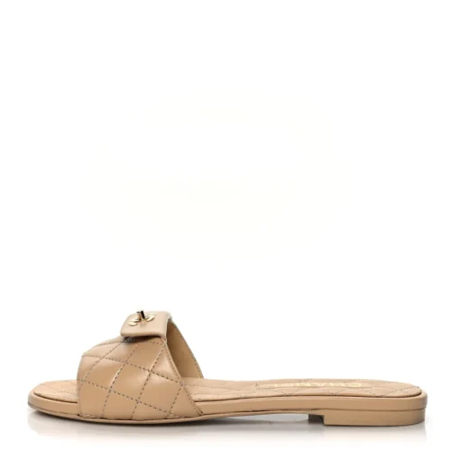 CC Turnlock Sandals Beige