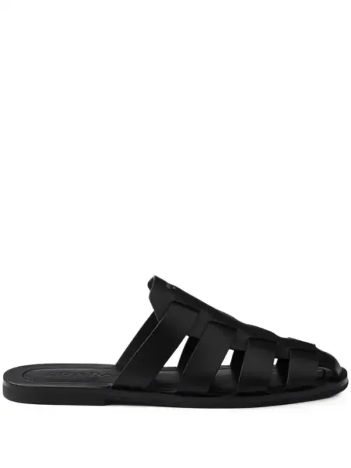 Prada  leather fisherman mules
