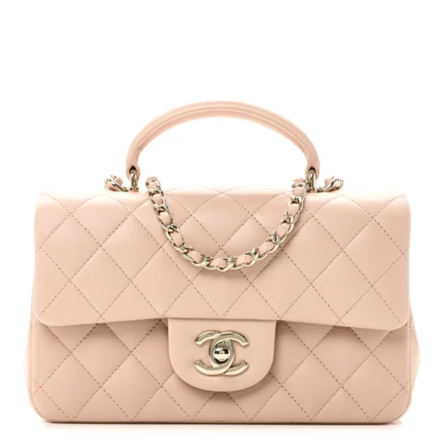 Top Handle Rectangular Light Pink