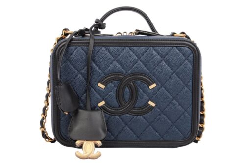 Chanel CC Filigree Vanity Case
