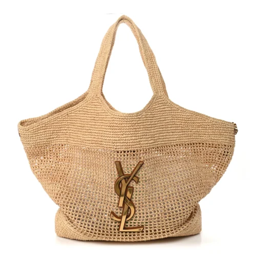 Raffia Icare Shopping Tote Natural