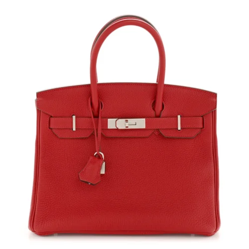 Togo Verso Birkin Red