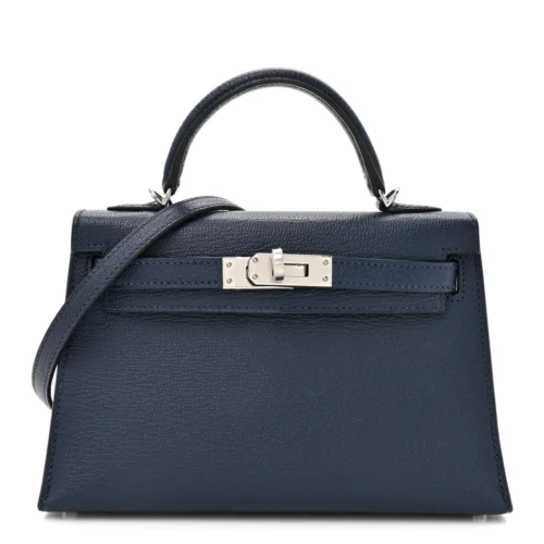 Mini Kelly Sellier Bleu Navy Bleu