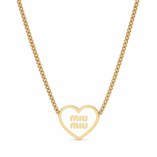 Miu Miu Heart Pendant Necklace