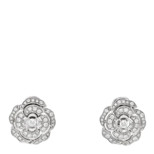 Bouton de Camelia Earrings