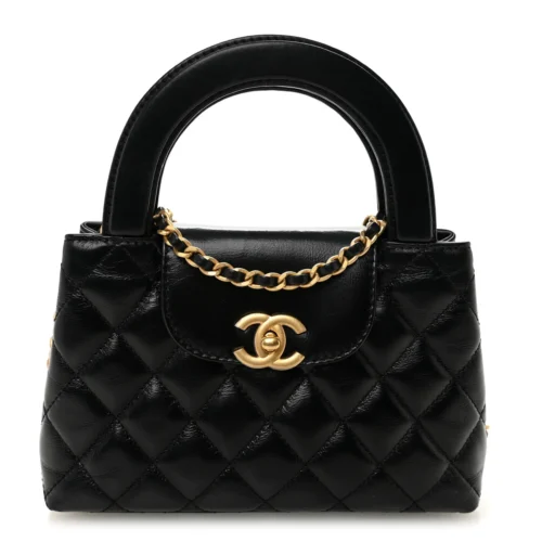 Nano Kelly Shopper Black Bag
