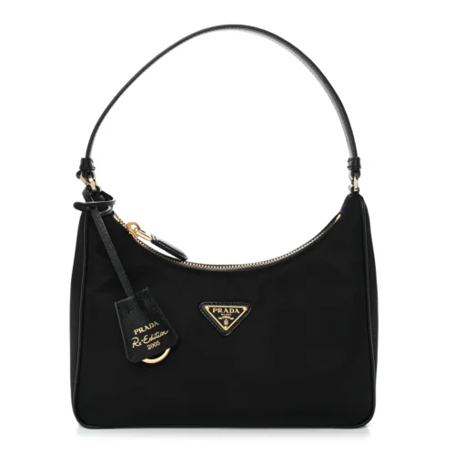 Nylon Saffiano Mini Bag Black
