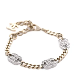 Chanel Crystal CC Chain Bracelet