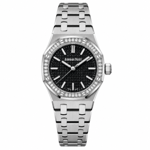AP Mini Royal Oak Diamond Bezel – Black Dial