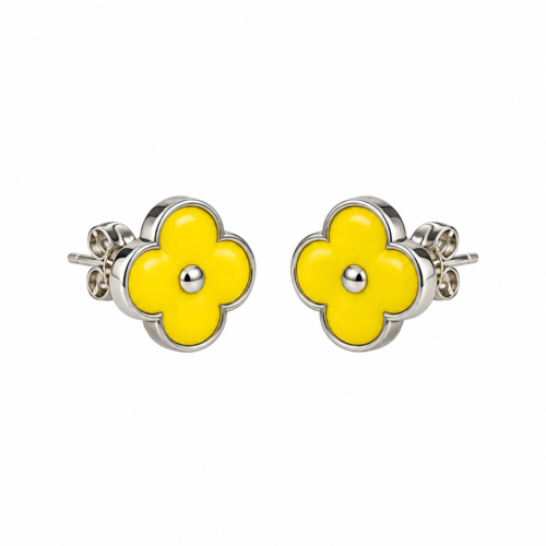 LV Yellow Flower Stud Earrings