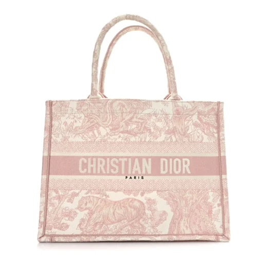 Dior Canvas Book Tote Pink