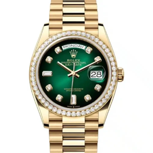 Rolex Day-Date watch Green Dial