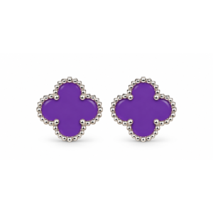 Vintage Alhambra Purple Earings