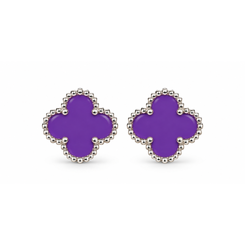 Vintage Alhambra Purple Earings